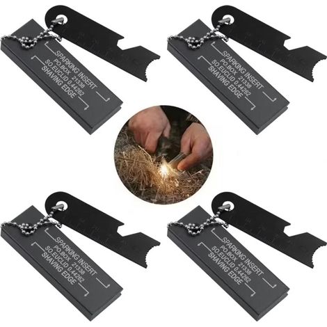 Magnesiumblock für Outdoor-Überlebenssituationen, Feuersteinzündung, Zündstab nach amerikanischer Art, Magnesiumstreifen für Camping und Wandern
