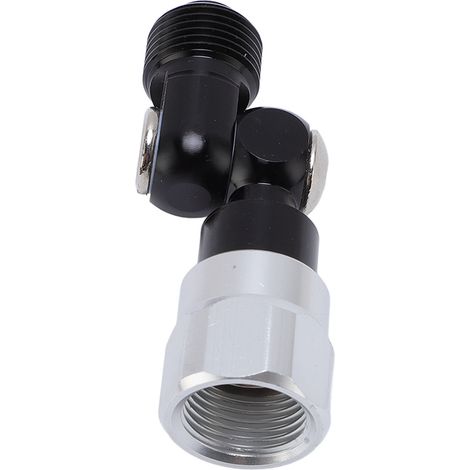 Pistolet à peinture sans air avec joint pivotant, noir, angle de rotation de 360°, en alliage d'aluminium. (1/5)