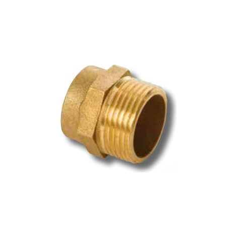 Entroque de cobre M 243 - INYECTOMETAL Medidas: Ø22mm x 3/4"