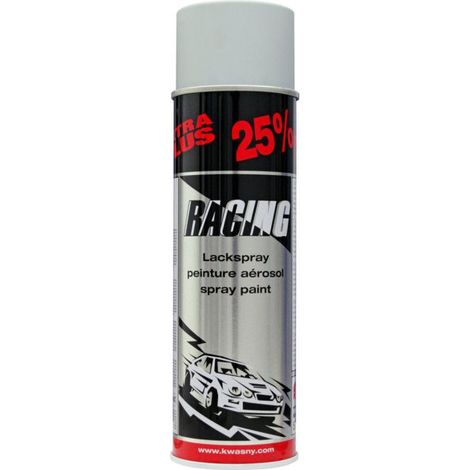 Bombe de peinture - Primaire d'accroche - Apprêt - Carrosserie voiture - Racing - Gris - 500ml