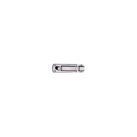 Catenaccio Inox con pomolo e riscontro 80 x 27 mm. - 1 pz.