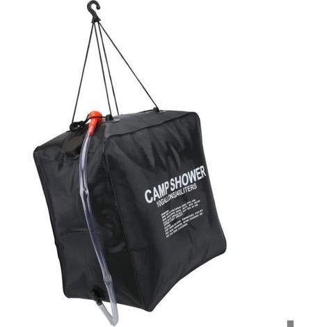 Douche solaire de camping 40 l, sac chauffant à énergie solaire, pour un bain confortable (1/4)