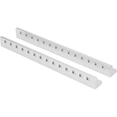2 pièces Poutre en aluminium pour robot en forme de L, 14 trous, fournitures industrielles, 12 x 12 x 120 mm, 3103-0014-0120 (1/5)