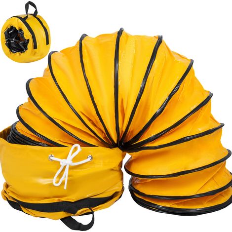 VEVOR Tubo flessibile di ventilazione Lunghezza 7,6 m PVC Tubo flessibile di scarico per ventilatori Diametro 30,48 cm Tubo flessibile pieghevole per estrattori dearia di scarico in fabbrica