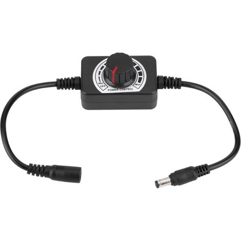 Interrupteur de vitesse CC réglable 5-24 V, à variation continue, avec indicateur de température et de luminosité, pour perceuse à moteur. (1/5)