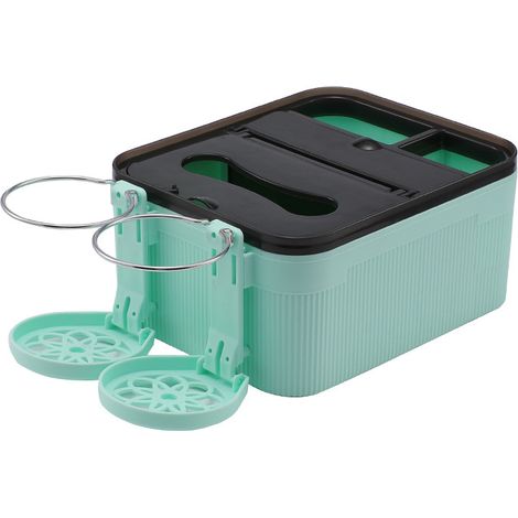 Boîte à mouchoirs pour voiture, boîte de rangement pour accoudoir de voiture, porte-gobelet pour voiture, rangement multifonctionnel. (1/2)