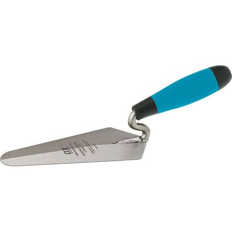 OX OX-P011407 - Cazzuola per intonacatura e muratura, con impugnatura morbida, 17,8 cm, colore: Multicolore (1/2)