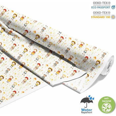 OUTDOOR DEKOSTOFFE OXFORD - Kinder, Blumen - DX2300