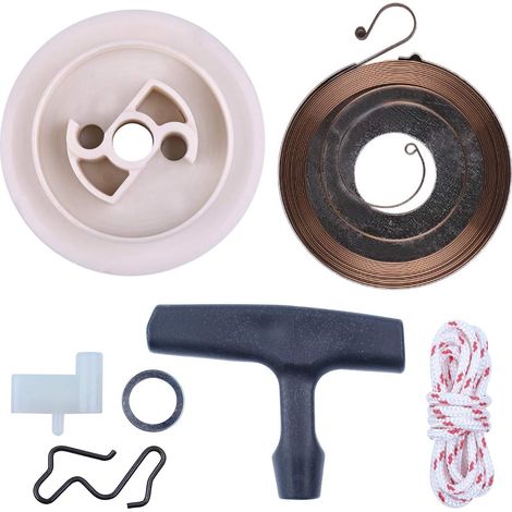 Kit de réparation de lanceur à rappel poulie, ressort et cliquet pour tronçonneuse Stihl 024 026 MS240 MS260 Pro Remplacer 1121 080 2101 1125 195 0401 1118 190 0600 (1/5)