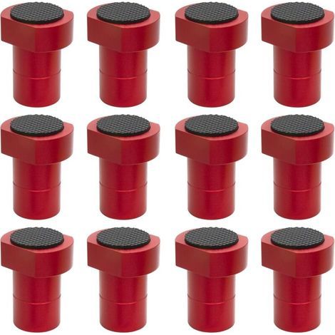 Lot de 12 butées d'établi 3/4", butées antidérapantes en alliage d'aluminium pour tables MFT, travaux de menuiserie et projets de bricolage (19 mm / 0,75 pouce) (1/5)