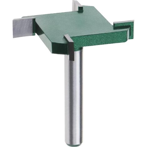 4-Flansch-Fräser für Spoilboards, 1/4"-Schaft, T-Nut, 1-19/32" Durchmesser, 1/4" Länge, Work Tools (1/4)