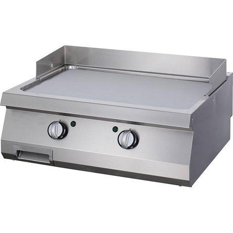 Heavy Duty Plaque de Gril - Lisse - Double - Prof. 70 cm - Électrique - Maxima
