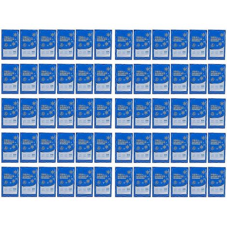 60 pains de glace réutilisables, pains de glace professionnels à double ventouse et isolation thermique, compatibles avec les boîtes à lunch, les sacs à lunch, la plage, la pêche, le camping, etc., ca