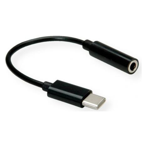 Cavo audio Value da 0,13 m con connettore USB da 3,5 mm, colore nero, 12,99.3214 (1/4)