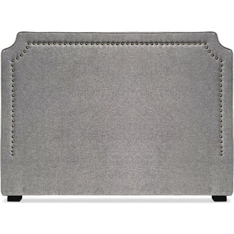 Tête de Lit Design en Tissu "Selena" 160cm Gris Chiné (1/2)