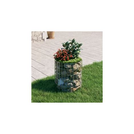 Poteau à gabion circulaire Acier galvanisé Ø50x50 (1/5)