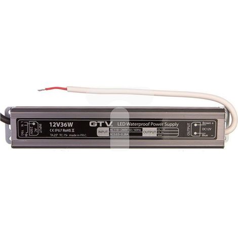 Trasformatore LED gtv ld-wza36w-nw 36W IP67 impermeabile