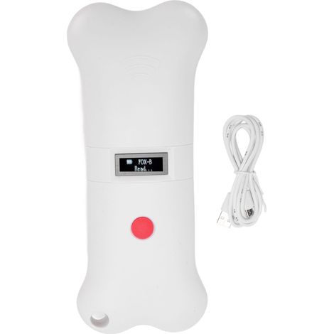Scanner de puces électroniques pour animaux de compagnie 134,2 kHz, 32 mémoires, portable, pour la gestion de la volaille et la détection des contrefaçons (1/5)