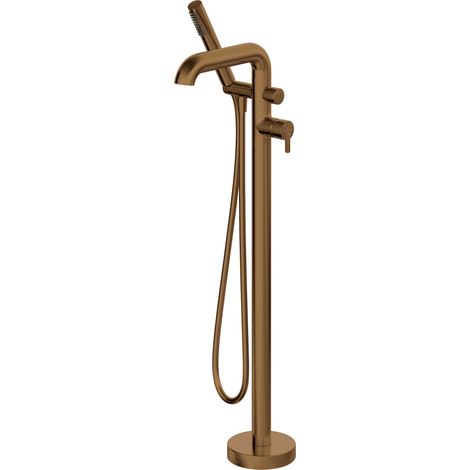 Deante Robinet de bain sur pied - Ensemble de douche - Chromé - Design élégant - Haute qualité (1/5)