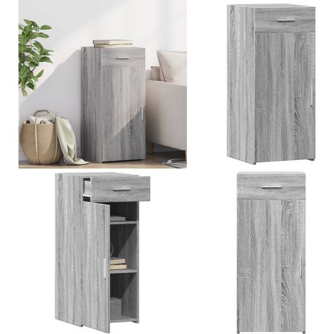 Sideboard Grau Sonoma 40x42,5x93 cm Holzwerkstoff - Schreibtisch - Regal - Sideboard - Wohnraumgestaltung - Holz Sideboard - Home & Living (1/5)