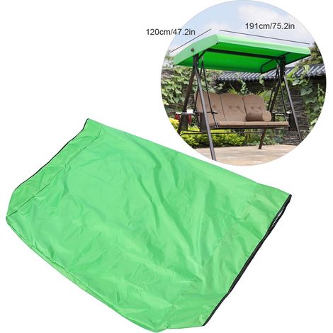 Accessoire de balustrade extérieure imperméable, anti-poussière et coupe-vent, verte, pour jardin ou cour. (1/5)