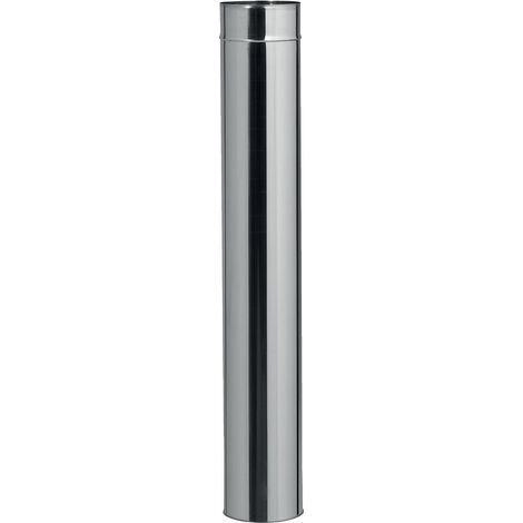 TEN – Tuyau inox 304 simple paroi D 153mm longueur 0.33m – Soudure laser – Compatible avec tous les tuyaux de fumisterie