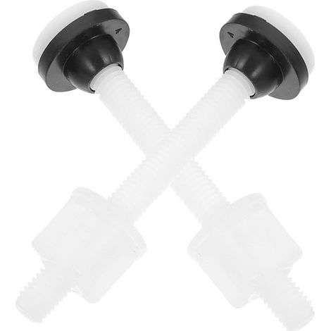 2 pezzi di viti per tazza del WC – viti impermeabili in ABS, universali per sedile del WC (1/5)