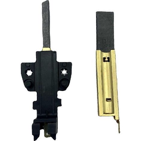 Balai de charbon pour moteur de machine à laver à tambour, lot de 2 pièces, compatible universel. (1/5)