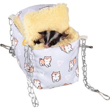 Rattenbetten, Gleithörnchen-Hängematten, Käfigbetten für Ratten, Hängekörbe für Meerschweinchen zum Wärmen, Schlafsack-Hängematten für Gleithörnchen, warme Nester für Kleintiere wie Hamster, Syrische 