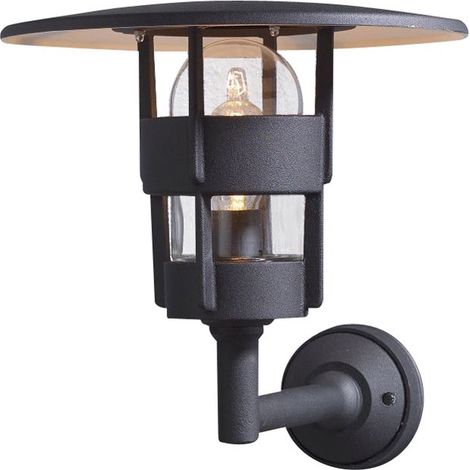 Konstsmide Freja Applique d'extérieur Lanterne classique noire mate, IP23 (1/3)