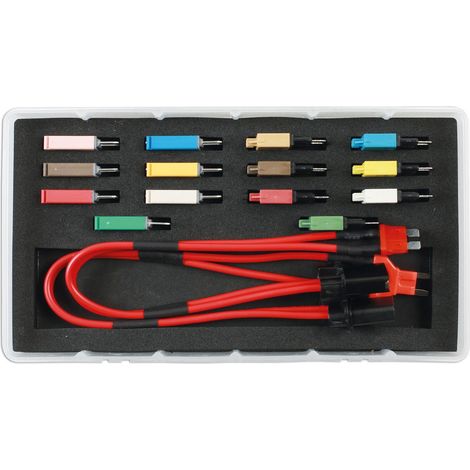 Kit test de court circuit auto avec fusibles disjoncteurs 16 pcs (1/3)