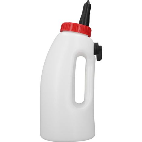 Biberon de 4 L pour veaux nouveau-nés, avec tétine et poignée, pour l'alimentation des éleveurs. (1/5)