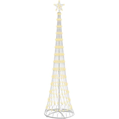 Arbre de Noël Sapin de Noël LED Blanc chaud 70 x 70 x 250 cm Métal (1/5)