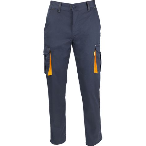 Pantaloni da lavoro in tessuto spandex blu scuro (taglia 48) (1/5)