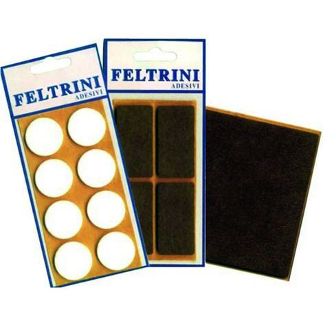 Feltrini Adesivi -  tondi ø mm.16 colore bianco - 50 bl