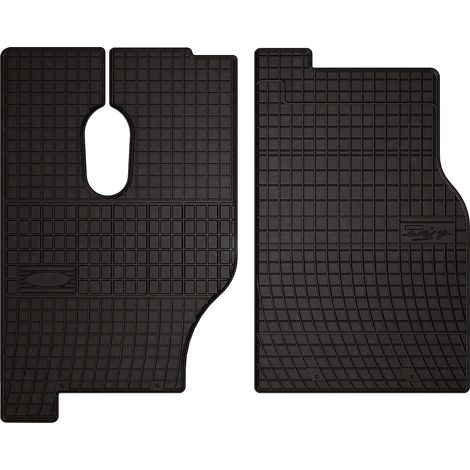 Gummifußmatten für Mercedes Actross MP1 (1996–2003) – schwarz, passgenau (1/5)