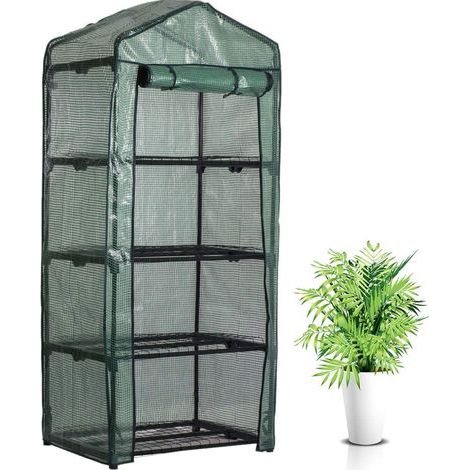 Gewächshausabdeckung, abnehmbare transparente Plane, wasserdichtes PVC, für den Innen- und Außenbereich, Pflanzen, Gemüse, Blumen (1/5)