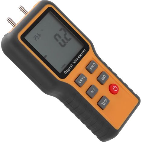 Manomètre numérique portable professionnel pour mesure de pression d'air positive et négative, indicateur de pression industrielle (1/5)