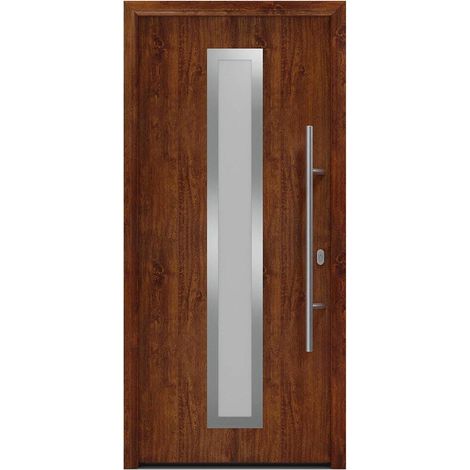 Hörmann Ecostar Haustür "ISOPRO IP 700S", dark oak, 110 x 210 cm (B x H), DIN Rechts