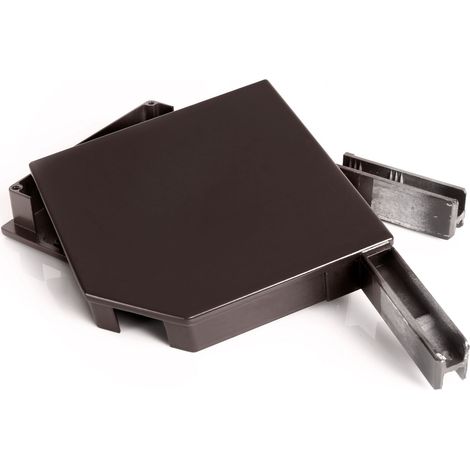 Alu Blendkappen - 45 Grad - 137 mm - Braun RAL 8019