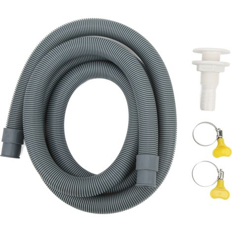 Installationsset für Bilgenpumpen für Boote und Yachten mit Schlauchschellen und Rumpfanschluss (Grau 3/4 Zoll).