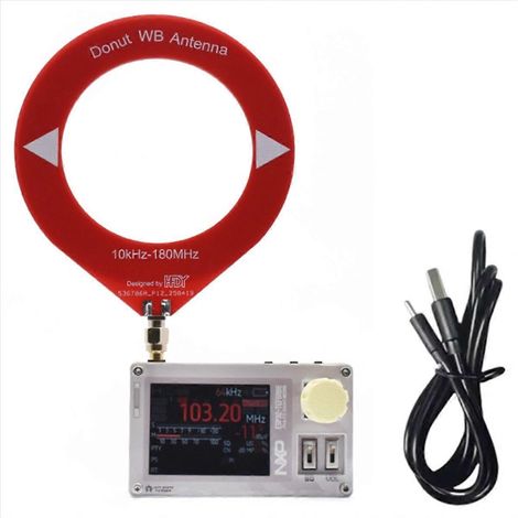 Mini radio TEF6686 avec antenne cadre ESP32, radio FM/LW/MW/SW, écran IPS 2 pouces. (1/5)