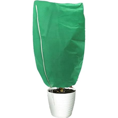 Housse de protection contre le gel pour plantes en pot, protection contre les conditions difficiles (vert) (1/5)