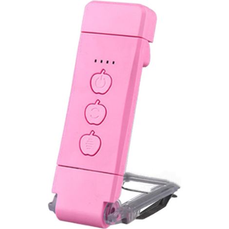 Lampe À Pince Portable - Charge USB - 3 Températures De Couleur - 5 Niveaux De Luminosité - Pour Lecture Étude Camping - Rose (1/5)