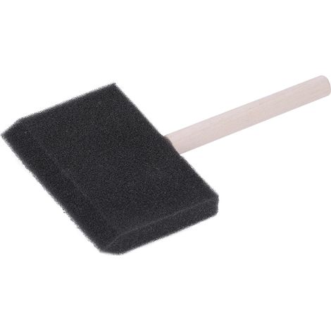 Lot de 4 pinceaux à manche bois pour travaux de peinture, graffiti et entretien ménager (1/5)