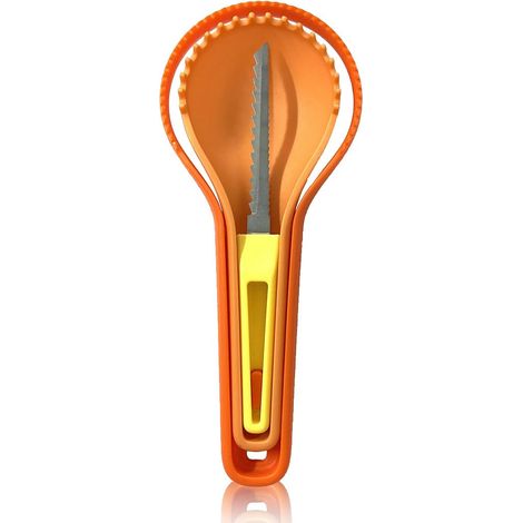 Halloween Pumpkin Sculpture Kit, 3 Pcs Pumpkin Sculpture Tools Decoration, Can Easily Carve (1/5)