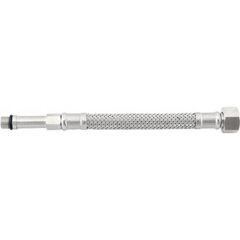 Geflochtener Wasserhahnschlauch 80 cm 3/8'' x 10 Edelstahl Silber (1/2)