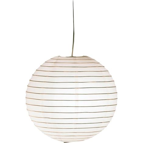 LAMPADARIO PAPER D.40CM BIANCA IN CARTA DI RISO (1/3)