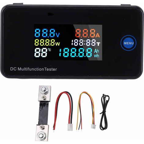 Voltage Current Power Meter Digital Display Color Screen Energy Tester DC Multifunctional Monitor 8‑120V