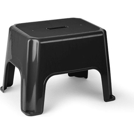 Taburete de plastico bajo Negro (1/3)